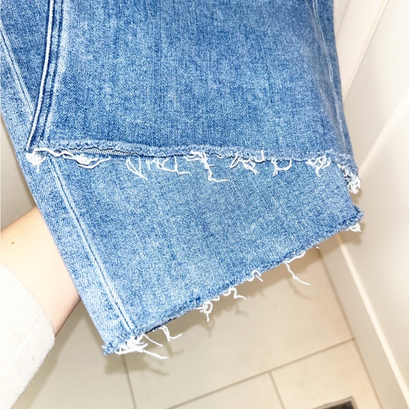 NwoT PAIGE The Anessa 31” Medium Slight Faded Wash Raw Hem Wide Leg Jeans SZ: 27 - Picture 10 of 15